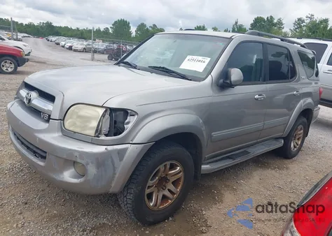2005 Toyota Sequoia Sr5 V8 from USA, damaged, VIN 5TDZT34A05S250927